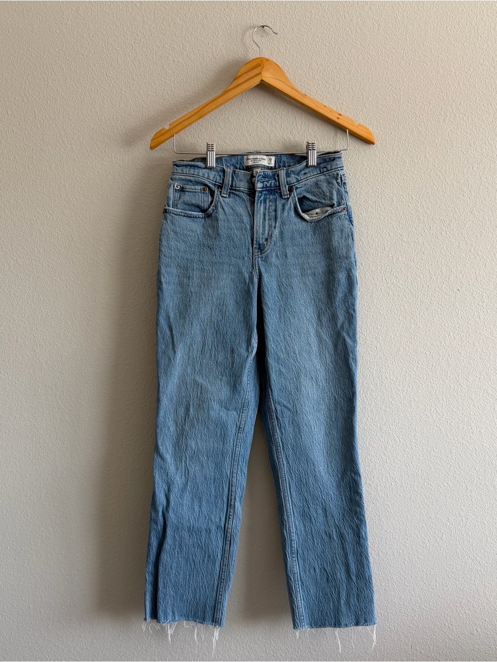 Abercrombie & Fitch Light Wash Straight-Leg Women's Jeans